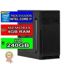 Computador Intel Core i7 4GB ssd 240GB Cpu Desktop
