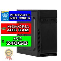 Computador Intel Core i7 4GB ssd 240GB Cpu Hdmi Desktop