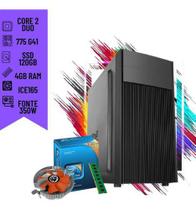 Computador Intel Dual Core 4gb Ram Ssd 120gb Desktop