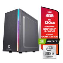 Computador Intel i3 10100F 4GB SSD 120GB Geforce G210 Certo PC Smart II 4312