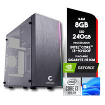 Computador Intel i3 10100F 8GB SSD 240GB Geforce G210 Windows 11 SL Certo PC Smart II 4319