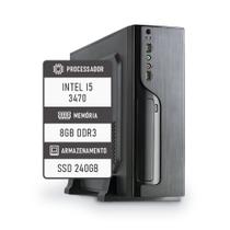 Computador kit slim atx intel i5 3470 8gb ssd 240gb