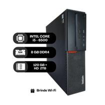 Computador Lenovo ThinkCentre M900 Intel i5 6ª geração 8GB RAM SSD 120GB HD 2TB