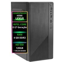 Computador Lexus uso Diario Core I3 2ª Ger, 4GB, HD 120GB - TBI