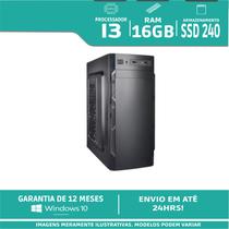 Computador Montado Core I3 16gb Ram Ssd 240gb Windows 10