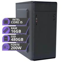 Computador MRP Informática Processador Intel Core I5 Memória 16gb SSD 480gb Fonte 200W Windows 10