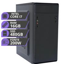 Computador MRP Informática Processador Intel Core I7 3.4ghz SSD 480gb Memória 16gb Fonte 200W Windows 10