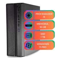 Computador MultiPC Slim i5 3ª Geração 16GB RAM SSD 1TB NVMe Windows 11 Pro - Compacto e Rápido Computador MultiPC Slim i5 3ª Geração 16GB RAM SSD 1TB NVMe Windows 11 Pro - Compacto e Rápido