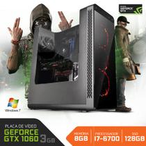 Computador Neologic Gamer Battle Machine I7-6700 8GB 1TB SSD 120GB GTX1060 Win 7 NLI62000