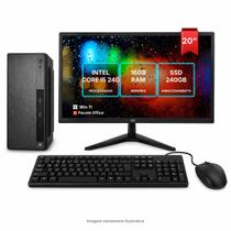Computador Office Completo I5 240 GB 16 GB Win 11 Pacote Office monitor 20