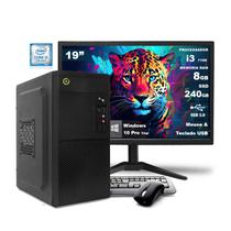 Computador On Corp Completo i3 8GB RAM 240GB SSD Win10 Monitor 19
