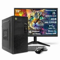 Computador On Corp Completo i5 4GB RAM 120GB SSD Win10 Monitor 19