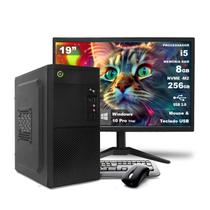 Computador On Corp Completo i5 8GB RAM 256GB NVMe Win10 Monitor 19