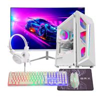 Computador Pc Amd Ryzen 5 5600g 32gb Ram Ssd 480gb Monitor 23" Curvo - Branco