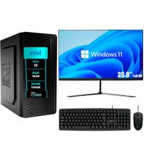 Computador Pc Completo eFacini, Intel Core i5, 16GB, Windows 11 Pro, Monitor 24 Polegadas, Ssd