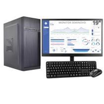 Computador Pc Completo Intel 8gb Hd 500gb Monitor 19 Wind 10