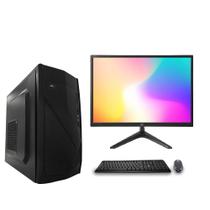 Computador PC Completo + Monitor 19" Intel Core i5 4GB SSD 240GB Windows 10 + Teclado e Mouse - Lumitec