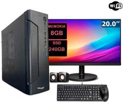 Computador Pc Completo Slim Intel I5 8gb Ssd 240gb + Monitor Computador Pc Completo Slim Intel I5 8gb Ssd 240gb + Monitor