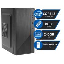 Computador Pc Core I3 2ª, 8GB, HD SSD 240GB Uso Diario Veloz