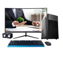 Computador PC Corporativo i9 11ª Geração, 64gb Ram, Nvme 512gb, Gt 730 4gb, Monitor 23" Curvo + Caixinha de Som