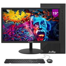 Computador Pc Cpu Completo Intel Core I3 8gb Ssd 256 Gb Monitor 19" Windows 10 Trial - BestBoy