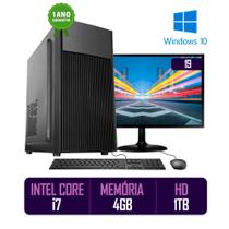 Computador Pc Cpu Completo Intel Core I7 4gb 1tb Windows 10 Monitor 19 Led Hdmi Kit Best Pc - BESTPC