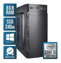 Computador Pc Cpu Core i5 4ª Geração 8gb memória Ssd 240GB - PC MJB TECH