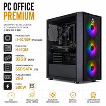 Computador Pc Cpu Core I7 10ª Geração 32gb Ram Ddr4 Ssd 1tb