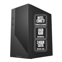 Computador PC CPU Fácil Intel Core i7 16GB memória RAM SSD 240GB