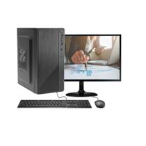 Computador pc cpu intel core 2 duo 4gb 500gb monitor 19" kit bestpc