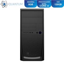 Computador PC CPU Intel Core i3 RAM 8GB SSD 120GB Quantum Home and Business