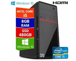 Computador Pc Cpu Intel Core i5 8GB SSD 480 Hdmi Windows 10 Desktop