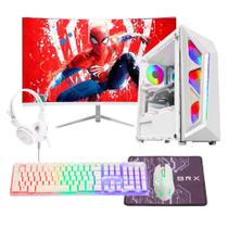 Computador PC Designer Prime i7 4ª Gen 16gb Ram SSD 240gb GTX 1050 TI 4GB Monitor 23 Curvo Branco