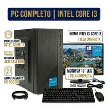 Computador Pc Desktop Completo I3, 4GB, HD 500GB + Kit Barato Computador Pc Desktop Completo I3, 4GB, HD 500GB + Kit Barato