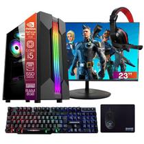 Computador PC Gamer Completo TOB Core i5 SSD 240GB 8GB VGA GT730 4GB Windows 10 Pro Trial + Teclado/Mouse + Mouse Pad + Headset + Monitor 23 - TOB COMPUTERS