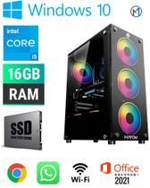 Computador PC Gamer Core i5 3470, 16GB, 480GB, rx 550 4GB, 500W GB1749