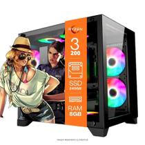 Computador PC Gamer Home Office Ryzen 3 3200G 8GB DDR4 SSD 240GB Radeon Vega 8 Windows 11 A320 Pronto para Uso Computador PC Gamer Home Office Ryzen 3 3200G 8GB DDR4 SSD 240GB Radeon Vega 8 Windows 11 A320 Pronto para Uso