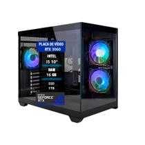 Computador Pc Gamer I5 10 16Gb Ram Rtx 3060 12Gb Ssd1Tb