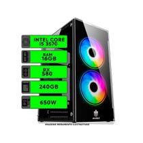 Computador PC Gamer I5 3570, DDR3 16GB, SSD 240GB, Placa de Video RX580 8GB