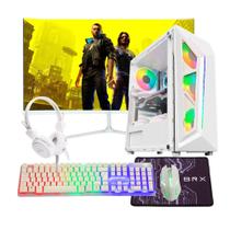 Computador Pc Gamer Intel Core i9 11ª Geração 32gb Ram Nvme 2tb, Rtx 5060 8gb, Monitor 23" 180Hz Curvo - Branco