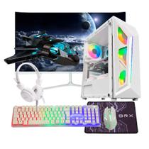 Computador Pc Gamer Intel Core i9 11ª Geração 64gb Ram Nvme 1tb, Rtx 5060 8gb, Monitor 23" 180Hz Curvo - Branco