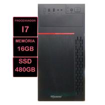 Computador Pc Home Rapido Intel I7 16gb Ssd 480gb Wifi