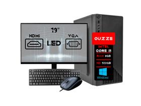 Computador pc i5 hd500gb 8gb ram c/ monitor teclado e mouse