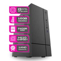 Computador PC Master Desktop Core i3 6100 6ª Ger 16gb 240gb ssd sata lll