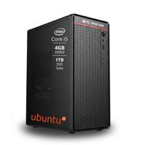Computador PC Master Desktop Core i5 3.40ghz 4gb ddr3 1tb ssd sata ubuntu