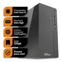 Computador PC OFFICE SMART Intel Core I3 8gb De Ram Ssd 120gb Intel Hd Graphics