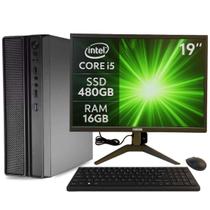 Computador Pc Slim Completo Multipc I5 16Gb Ssd 480Gb Win11