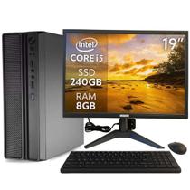 Computador Pc Slim Completo Multipc I5 8Gb Ssd 240Gb Win11