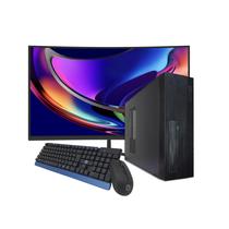 Computador Pc Slim Preto I5 8Gb Ram Ssd 240Gb Tela 23.8 Fhd