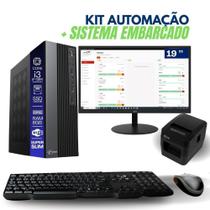 Computador PDV TOB i3 4ªG 8GB SSD 240GB com Impressora Monitor 19” Sistema Embarcado para Restaurantes e Lanchonetes